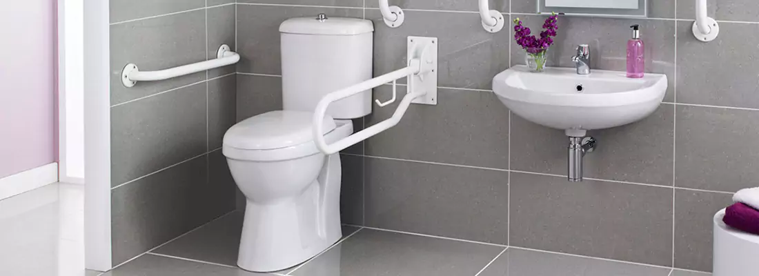 Modern Handicap Bathroom Solutions with Safety Features in North Miami Beach, FL